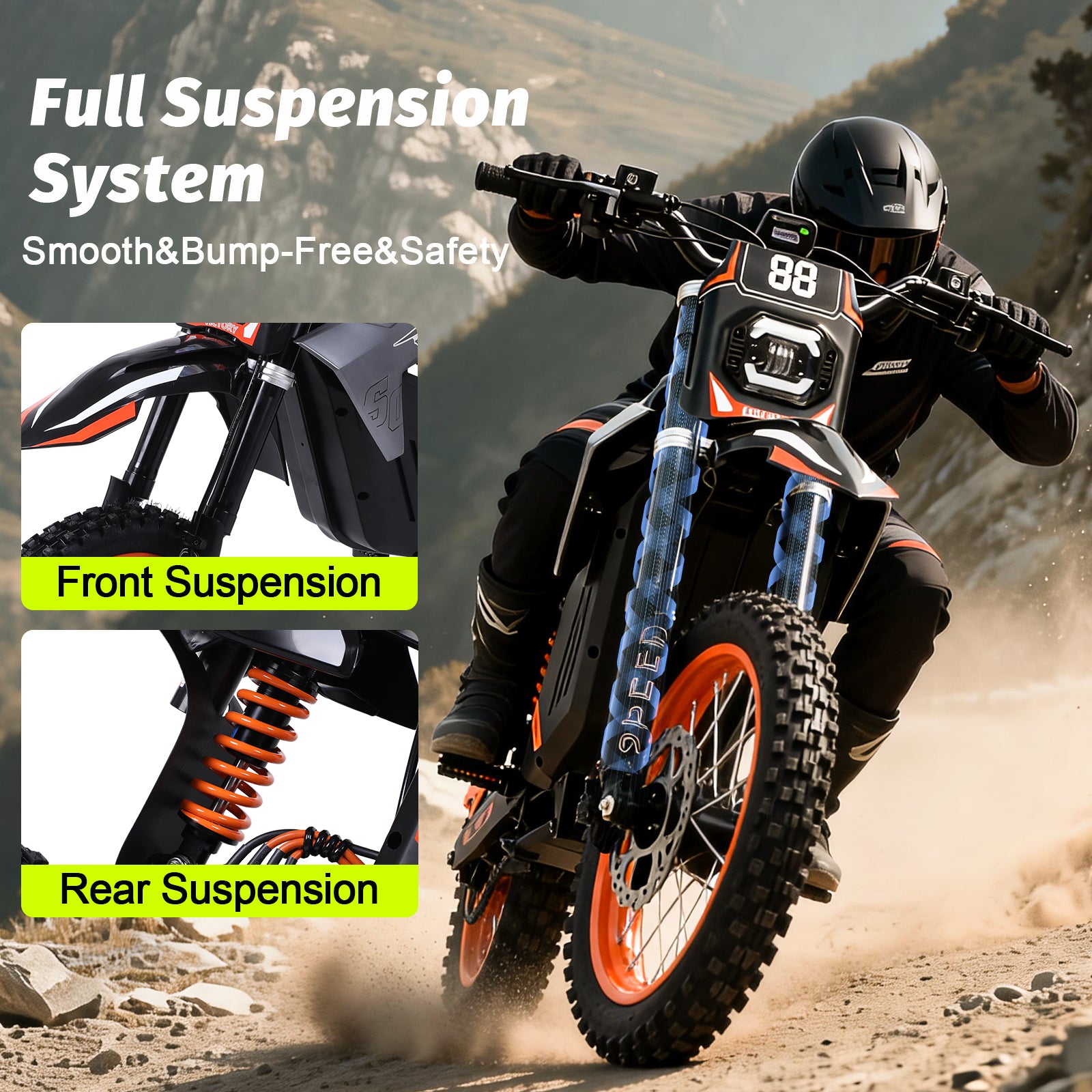 INDUX Electric Bike for Adults,3000W,50KM
