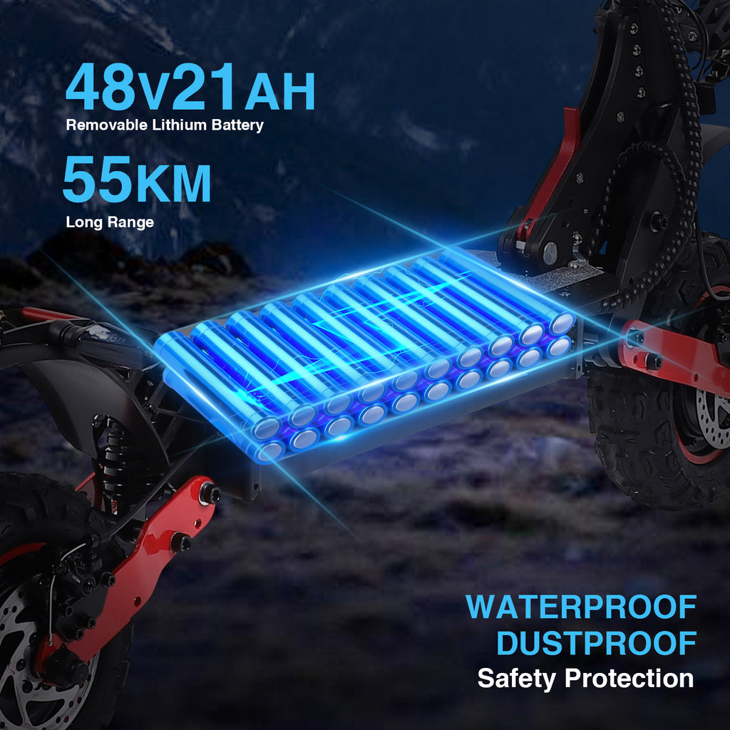 INDUX Electric Scooters For Adults,1200W*2 Motor,55KM