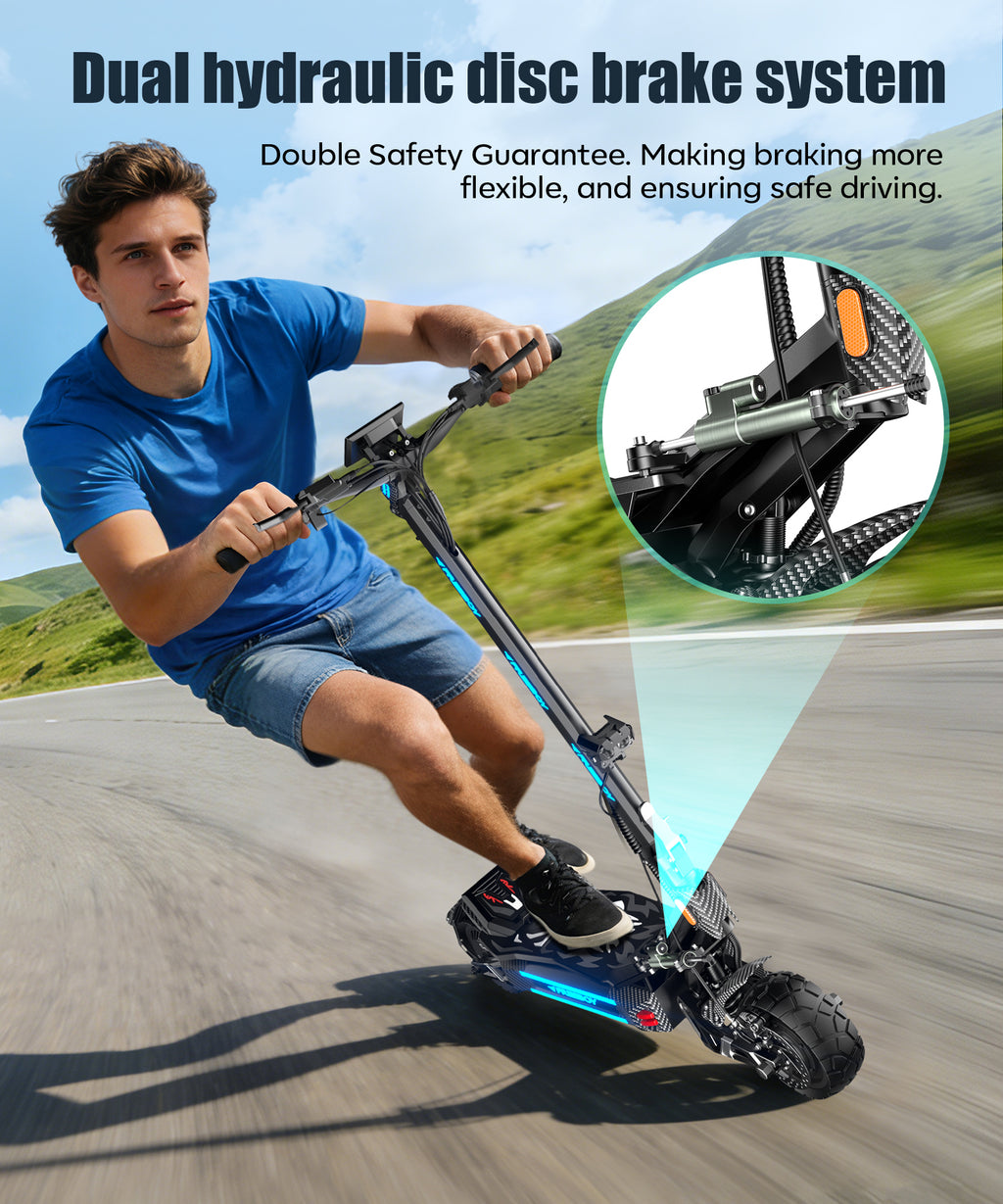INDUX Electric Scooters,1500W*2 Motors,70KM