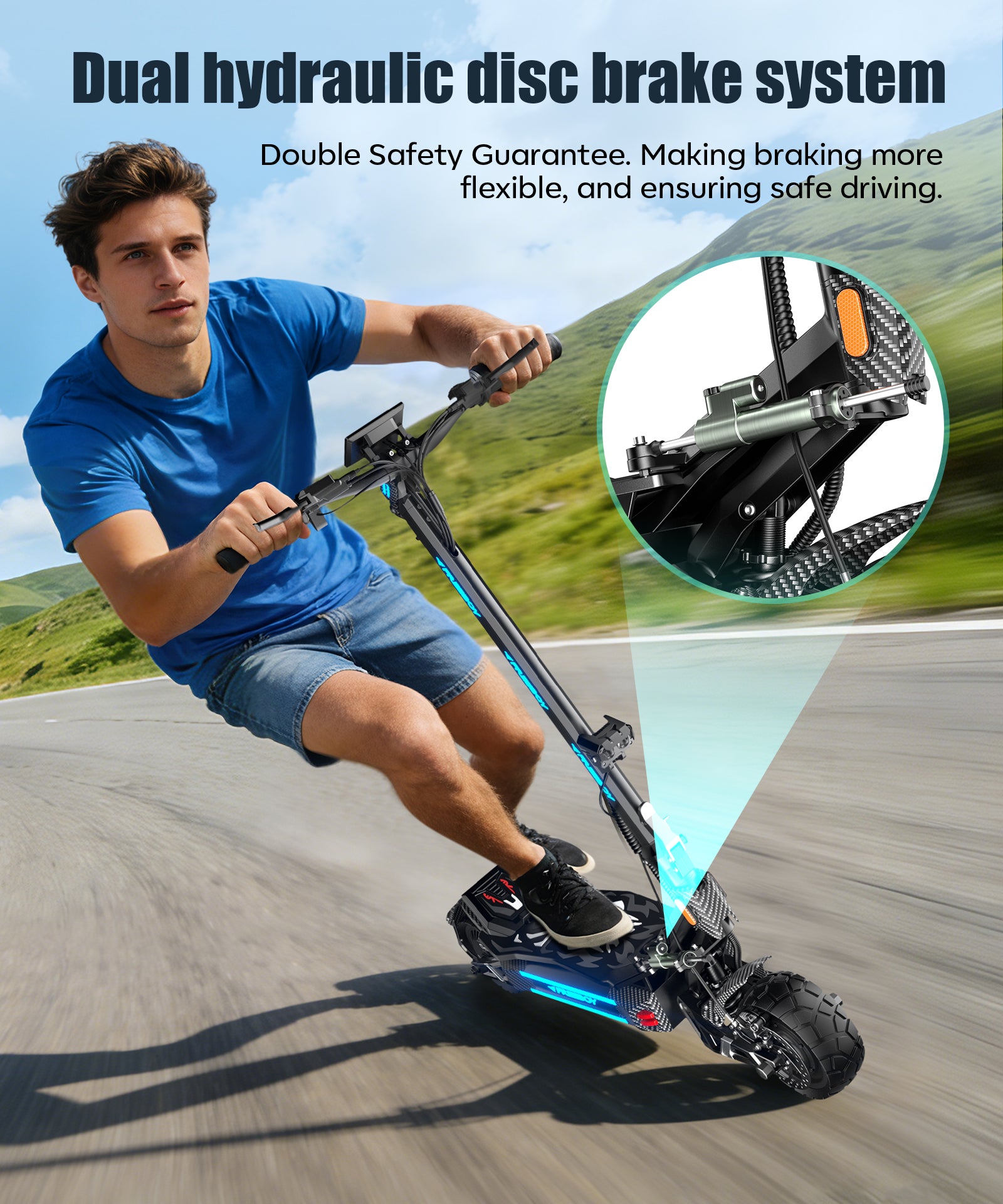 INDUX Electric Scooters,1500W*2 Motors,70KM