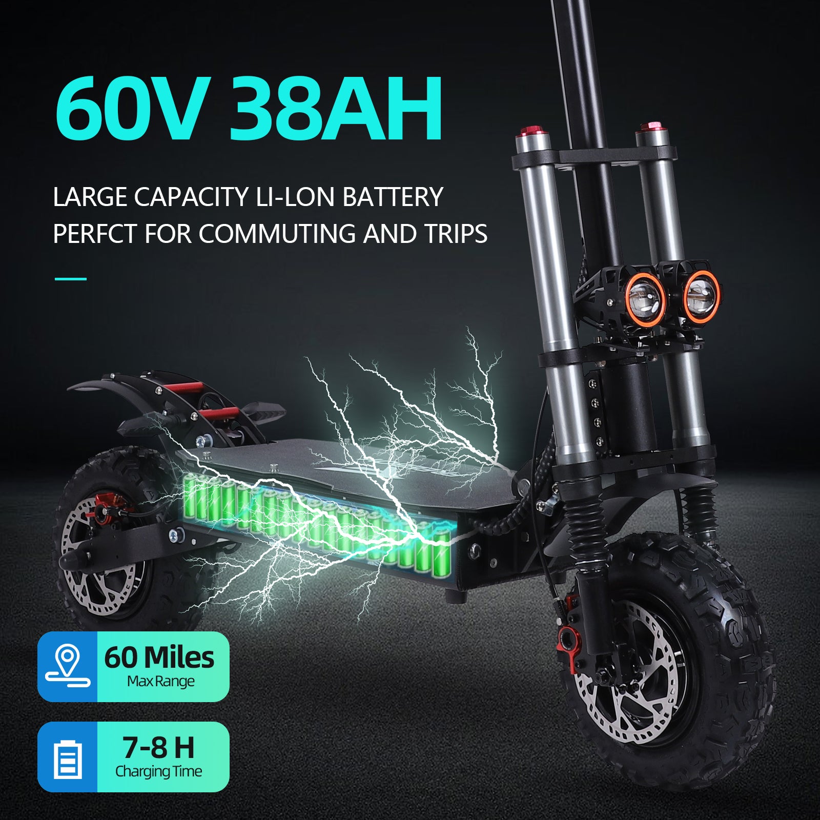 INDUX Long Range Electric Scooters For Adults,3000W, 100KM