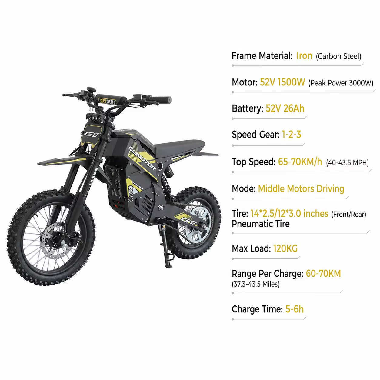 INDUX S9  Electric Bike for Adults 3000W 60KM