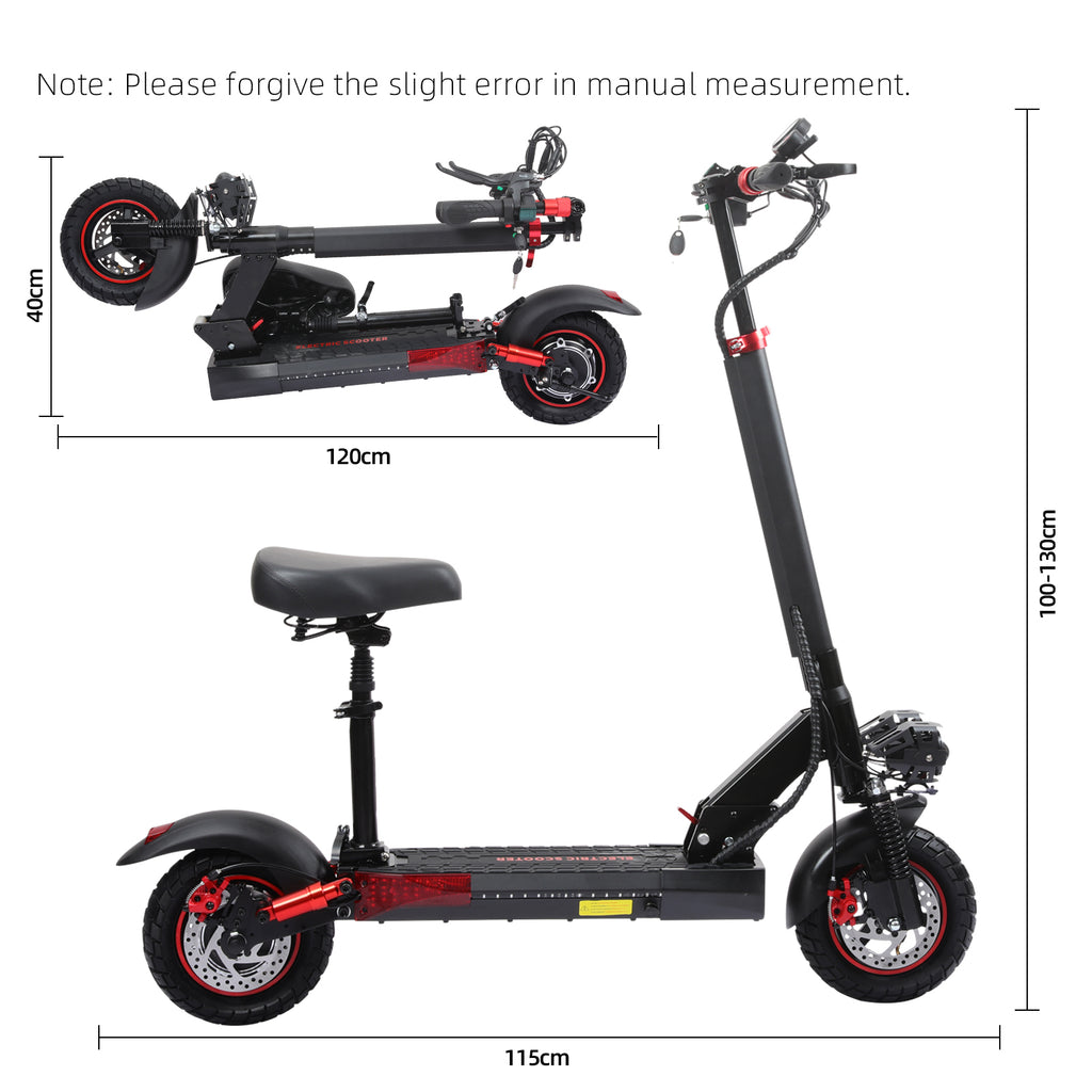 INDUX Electric Scooters with Detachable Seat – 800W, 40KM