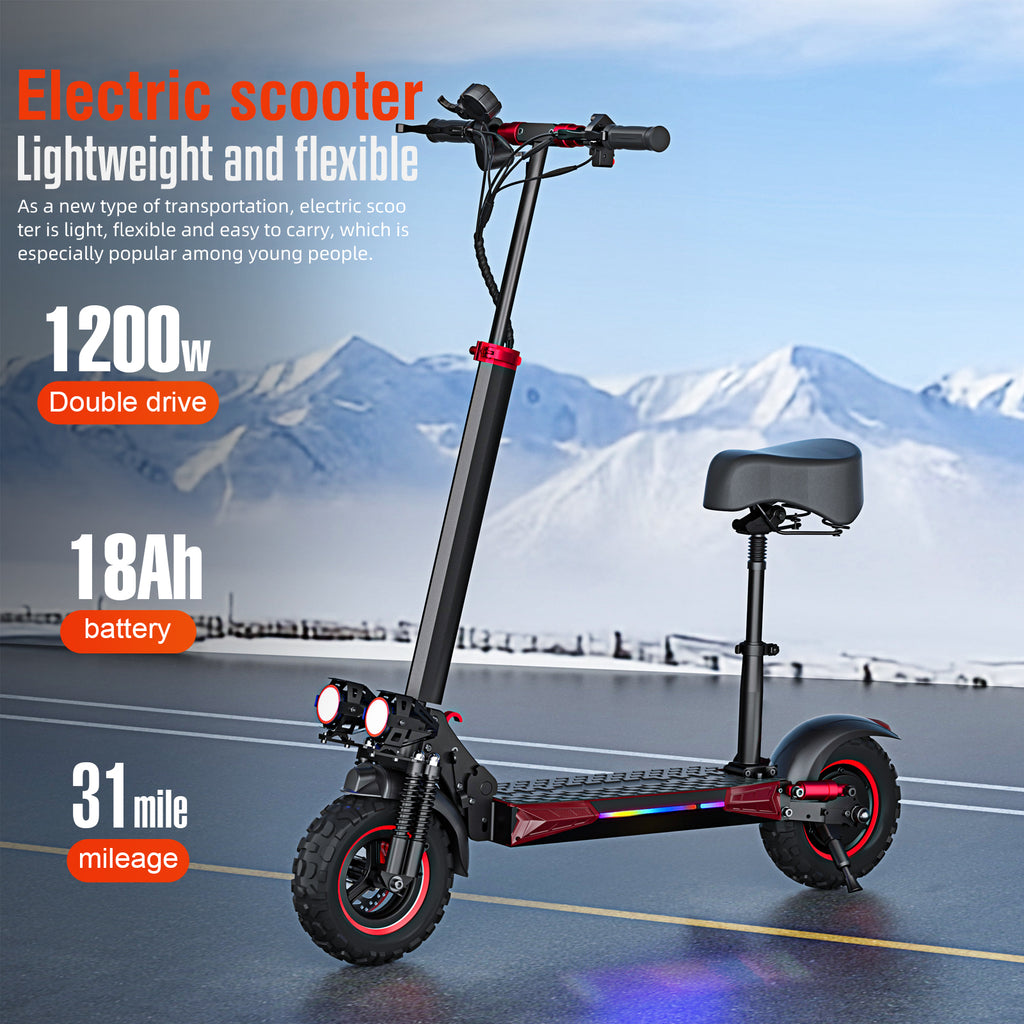 INDUX Long Range Electric Scooters For Commuting,1200W,50KM